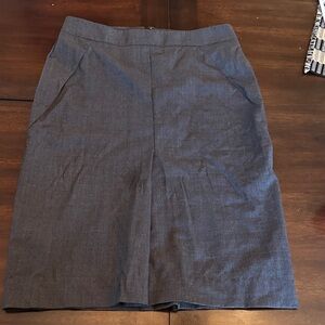 Theory Charcoal Pencil Skirt
